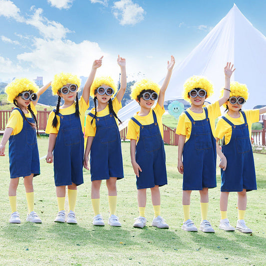 Children's Little Yellow Dancing Dress Performance Clothes Children's Suit