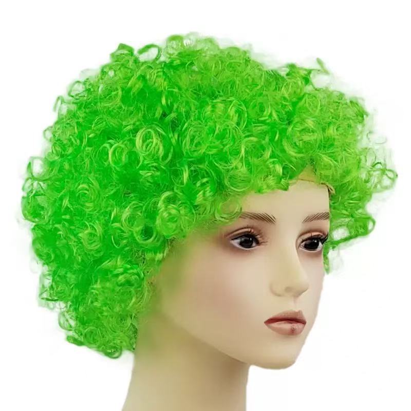 Female Black Chemical Fiber Micro Volume Wig Short Curly Hair