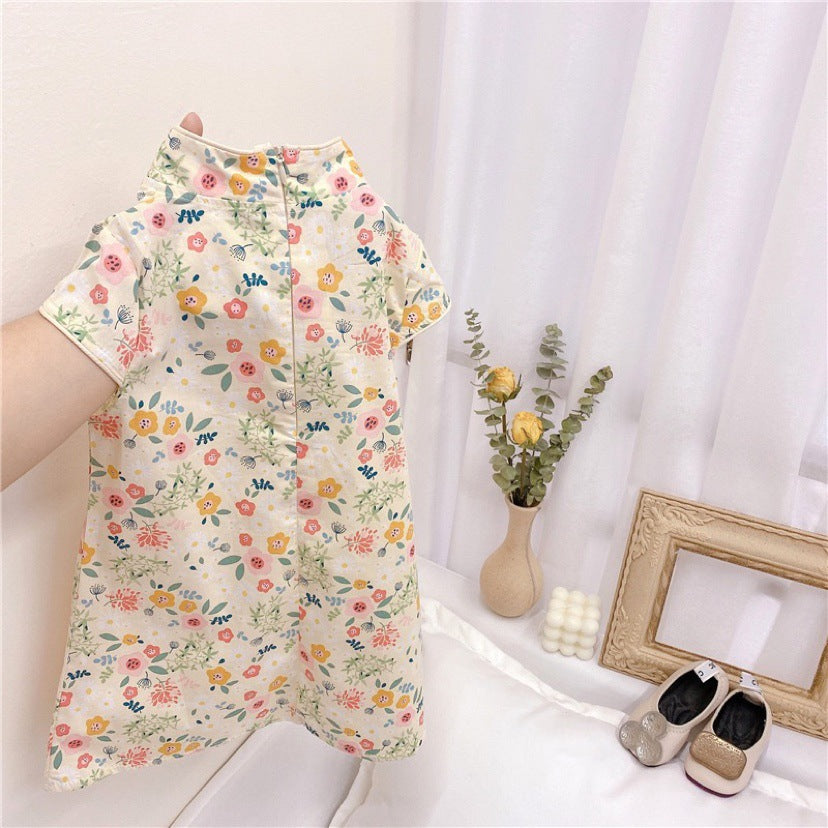 Children's Cheongsam Summer Small Princess Chinese Style Children's Dress