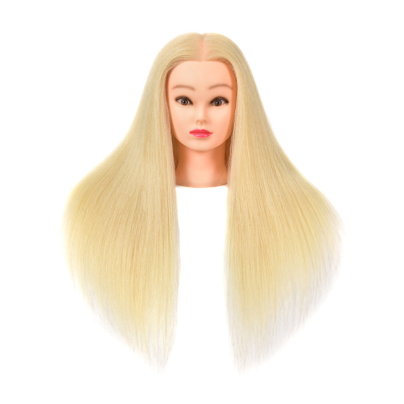 School Mannequin Head Practice Weaving Hair Updo Modeling Barber Shop Other Wig
