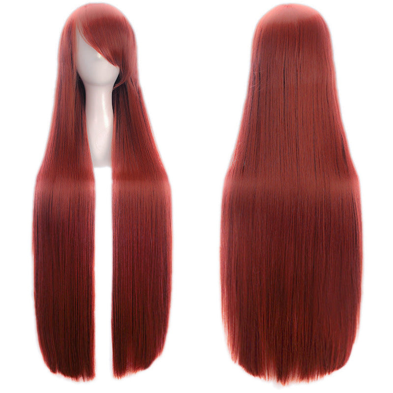 Classic Universal Color Hair Anime Fiber Long Straight Wig
