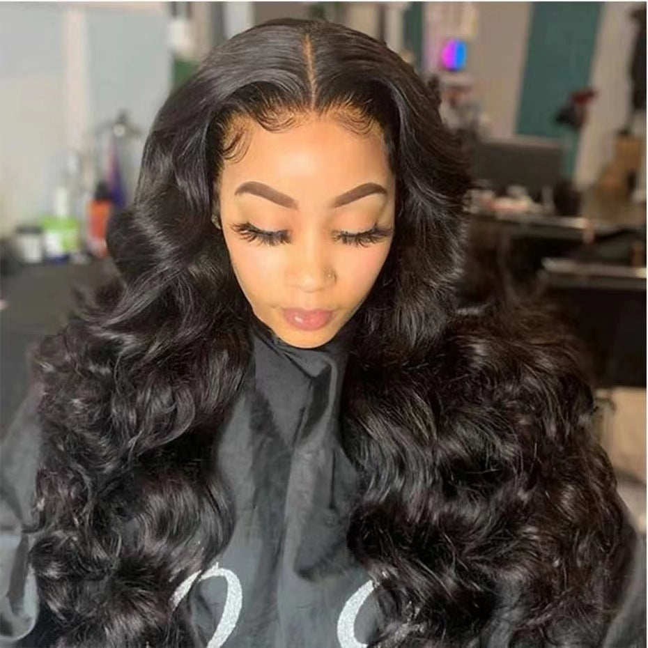 Front Lace Sheath Curly Hair Big Wig Long Curls