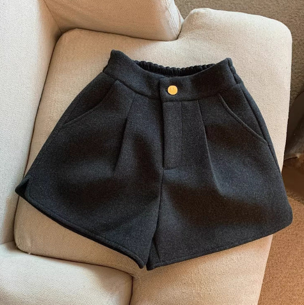 Woolen Shorts Western Style Teens Babies Base Outer Children's Pants