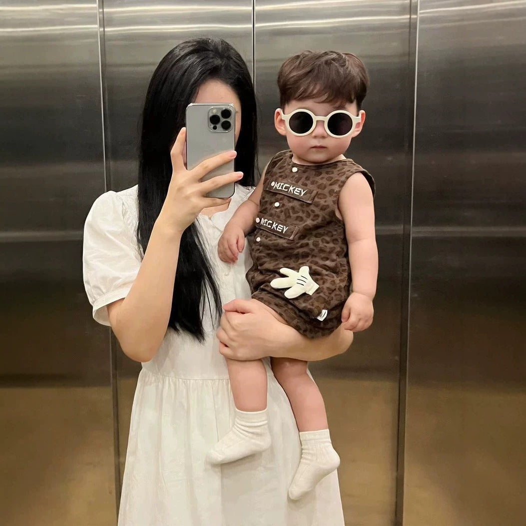 Summer Super Western Style Boy Thin One-piece Cute Clothes Jumpsuit, Climbing Suit
