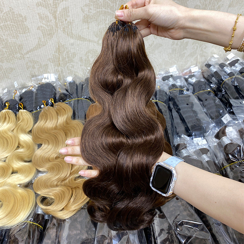 Casual Glamorous Crochet Extension Full Human Real Hair Wig