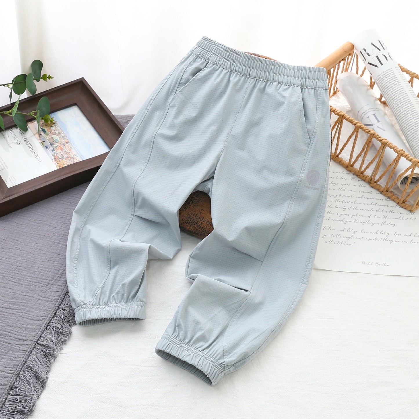 Small Yellow Duck Summer Leisure Outdoor Anti Mosquito Thin Cool Children's Pants