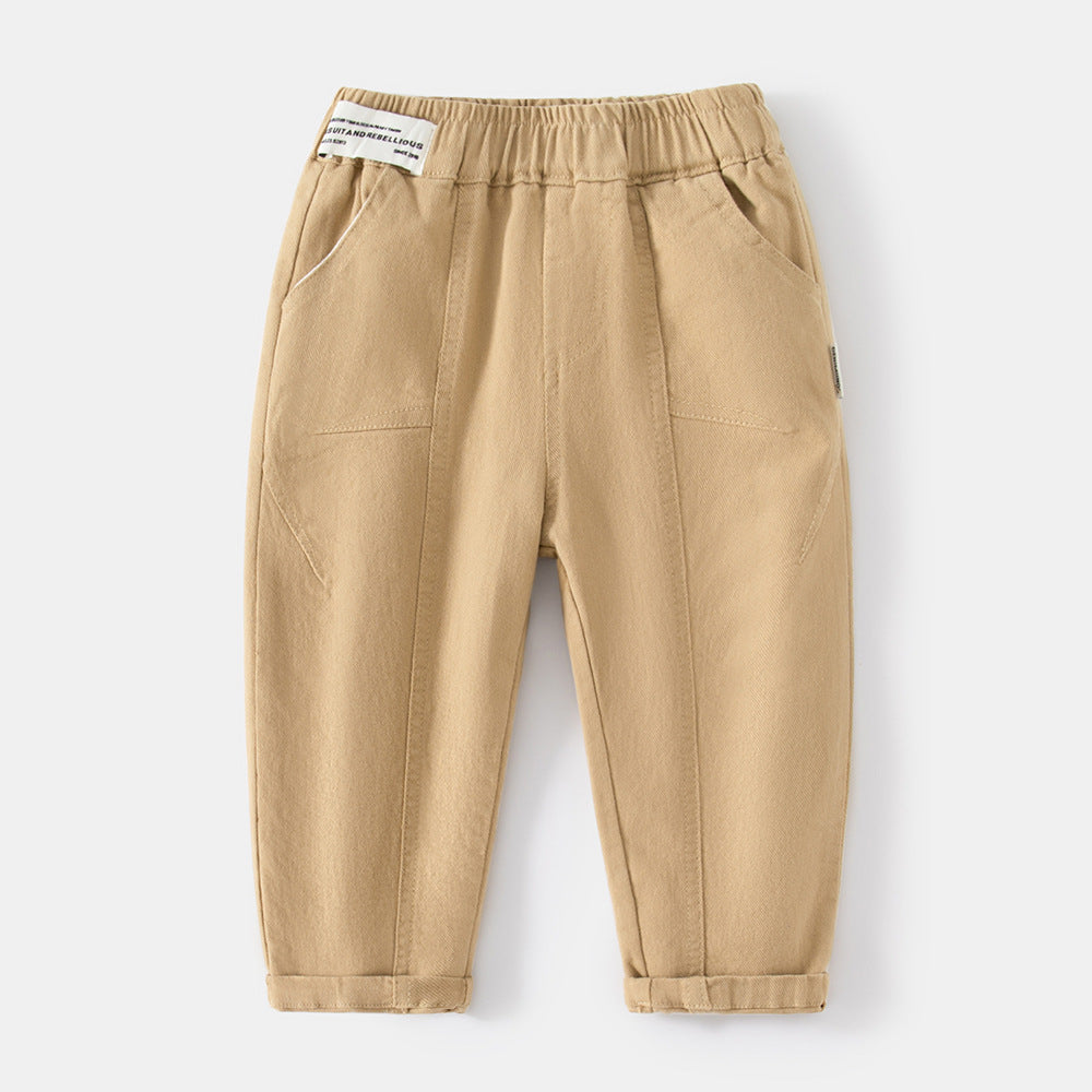 Children's Solid Color Casual Trousers Teens Babies Children's Pants
