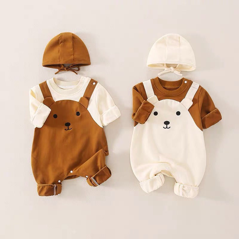 Boy Full Moon Long Sleeve Western Style Jumpsuit Super Cute Jumpsuit, Climbing Suit