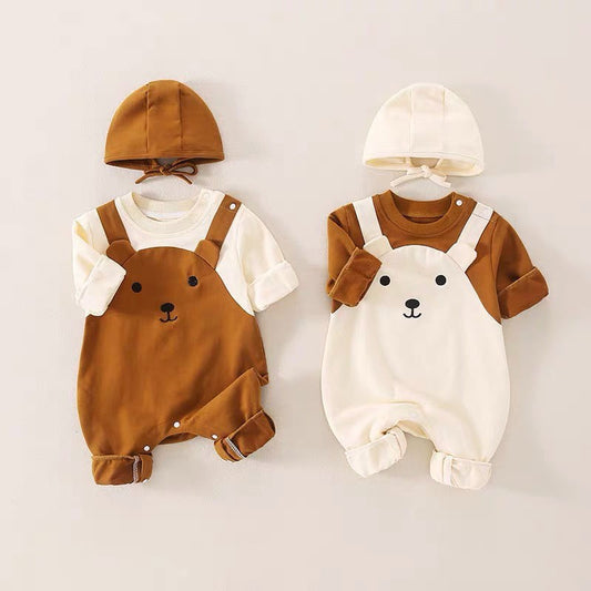 Boy Full Moon Long Sleeve Western Style Jumpsuit Super Cute Jumpsuit, Climbing Suit