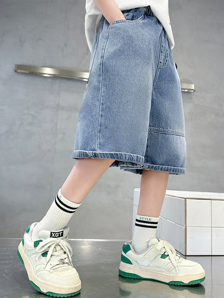 Children's Summer Shorts Thin Denim Loose Casual Children's Pants