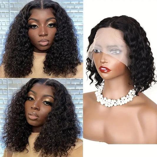 Volume Front Lace African Head Cover Fluffy Wig Long Curls