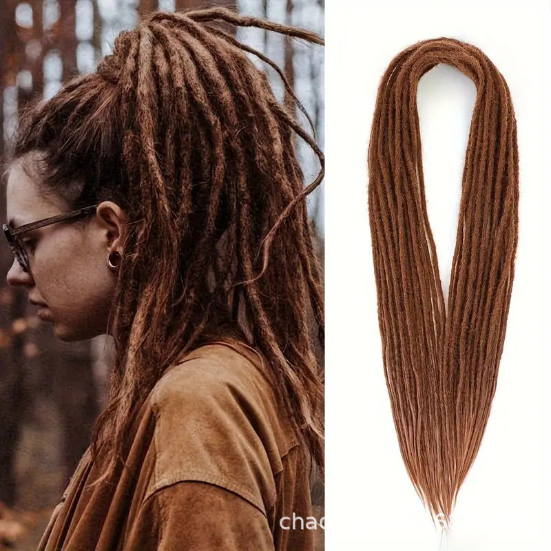 Fiber Crochet Hair Hip Hop Reggae Double Wig Ponytail