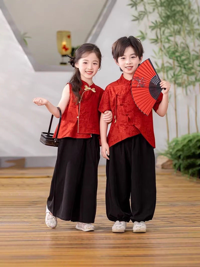 Children's Clothing Boys Chinese Style Han Costume Tang Kindergarten Performance Clothes Children's Suit