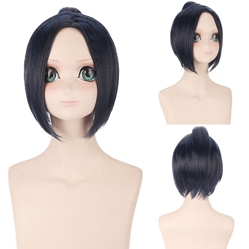 Women's Lord Tutor Purple Black Blue Anime Cos Wig