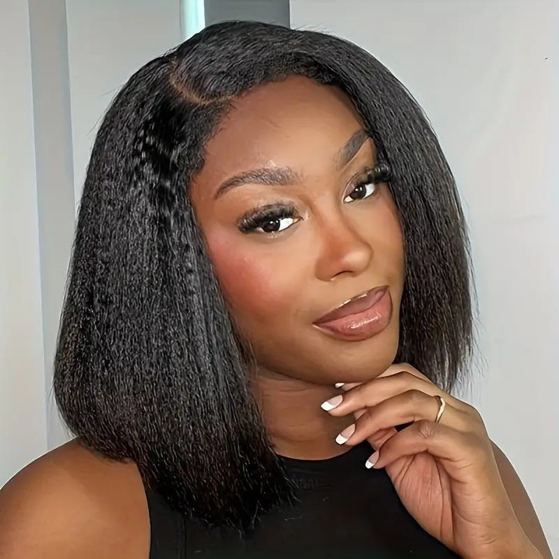 Women's Front Lace Small Fiber Chemical Fashion Full Wig Short Curly Hair