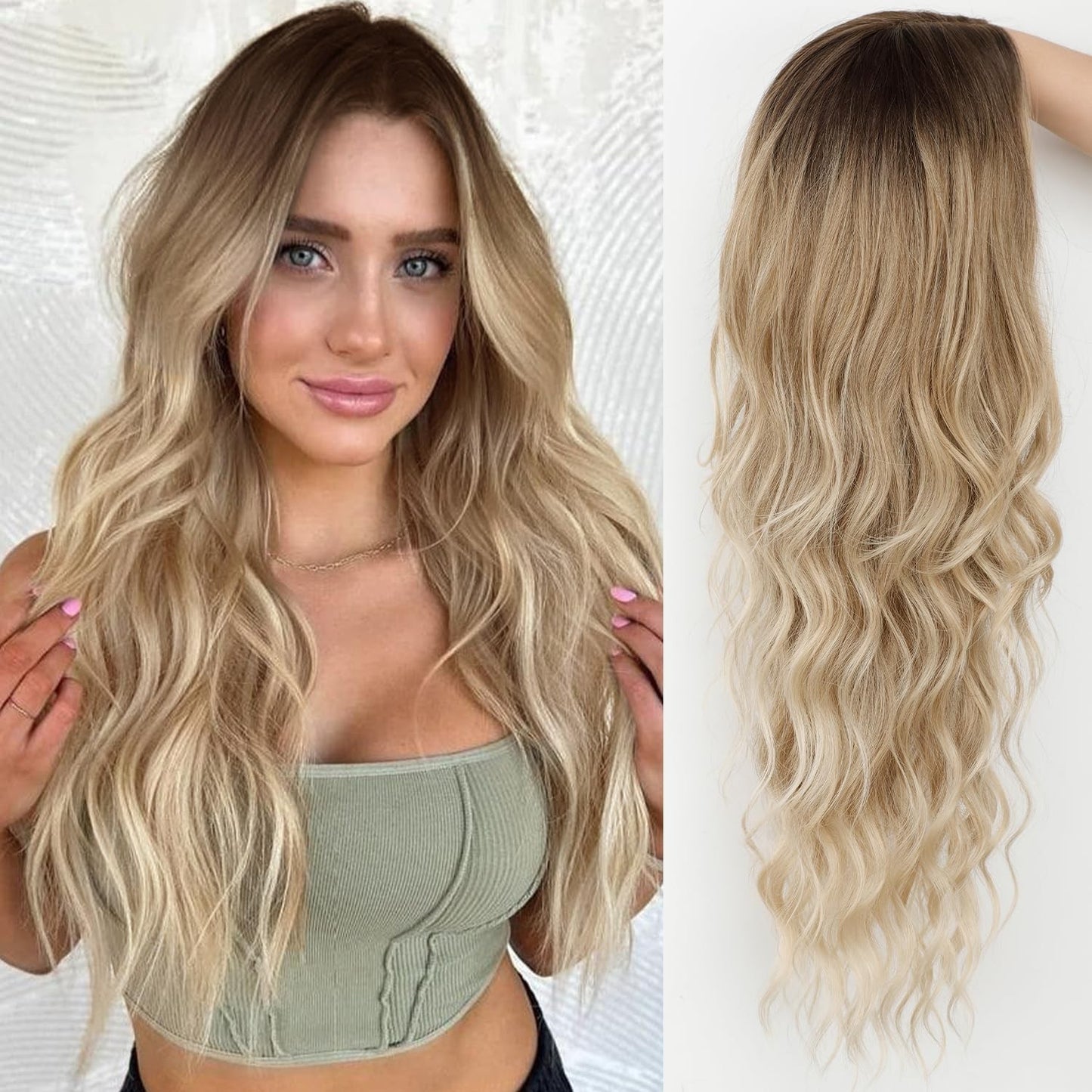 Lace Female Black Long Chemical Fiber Woven Wig Short Curly Hair