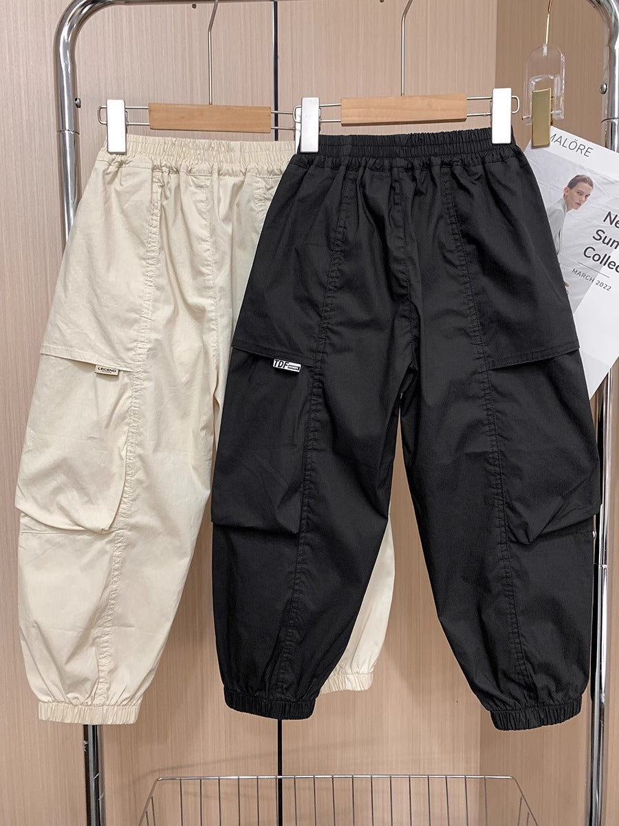 Children's Summer Casual Medium Large Overalls Outerwear Western Style Children's Pants