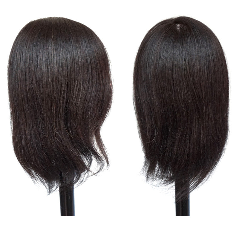 Women's Short Straight Natural Big Ear Hairdressing Shop Practice Other Wig