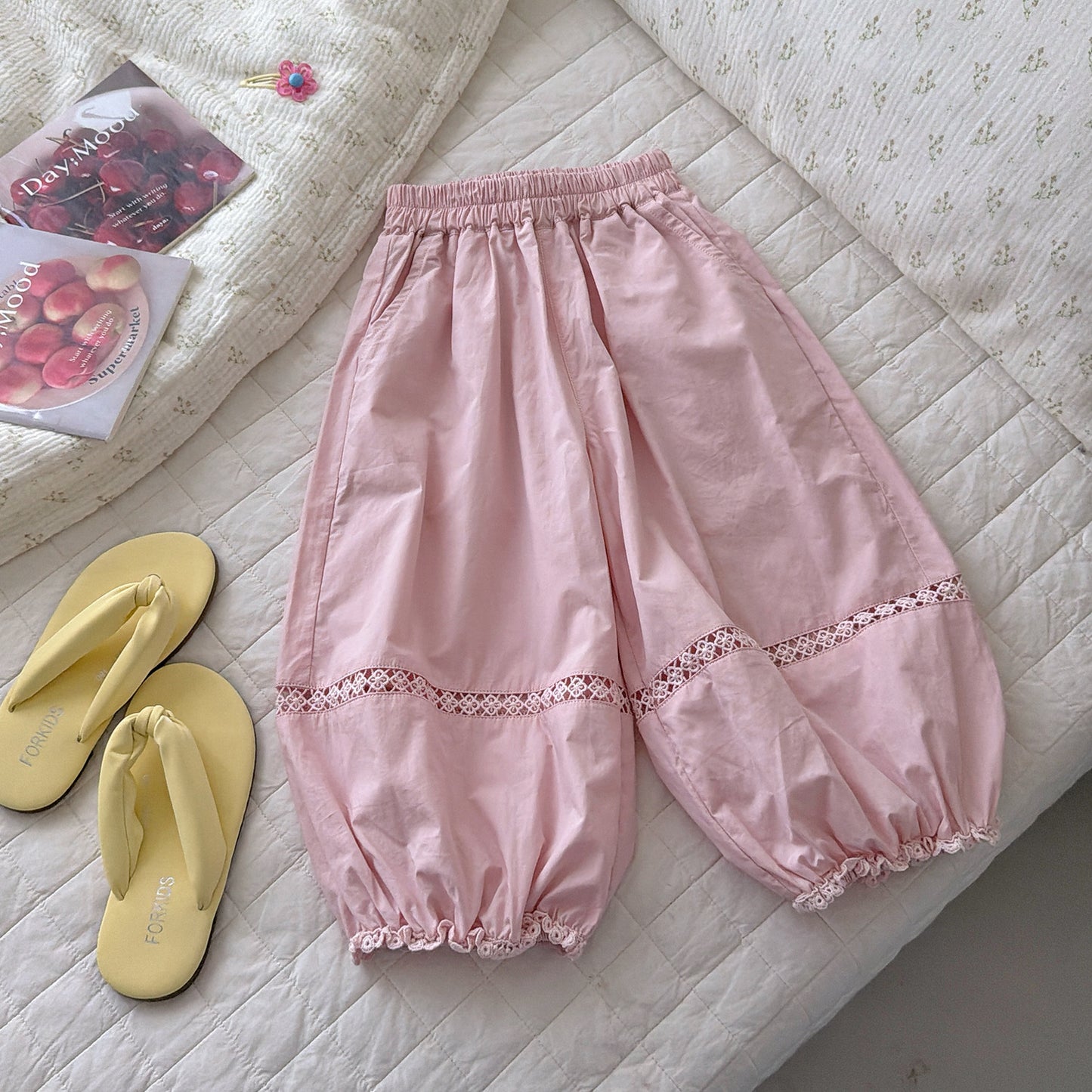Sun Protection Casual Korean Style Fashionable Simple High-grade Children's Pants