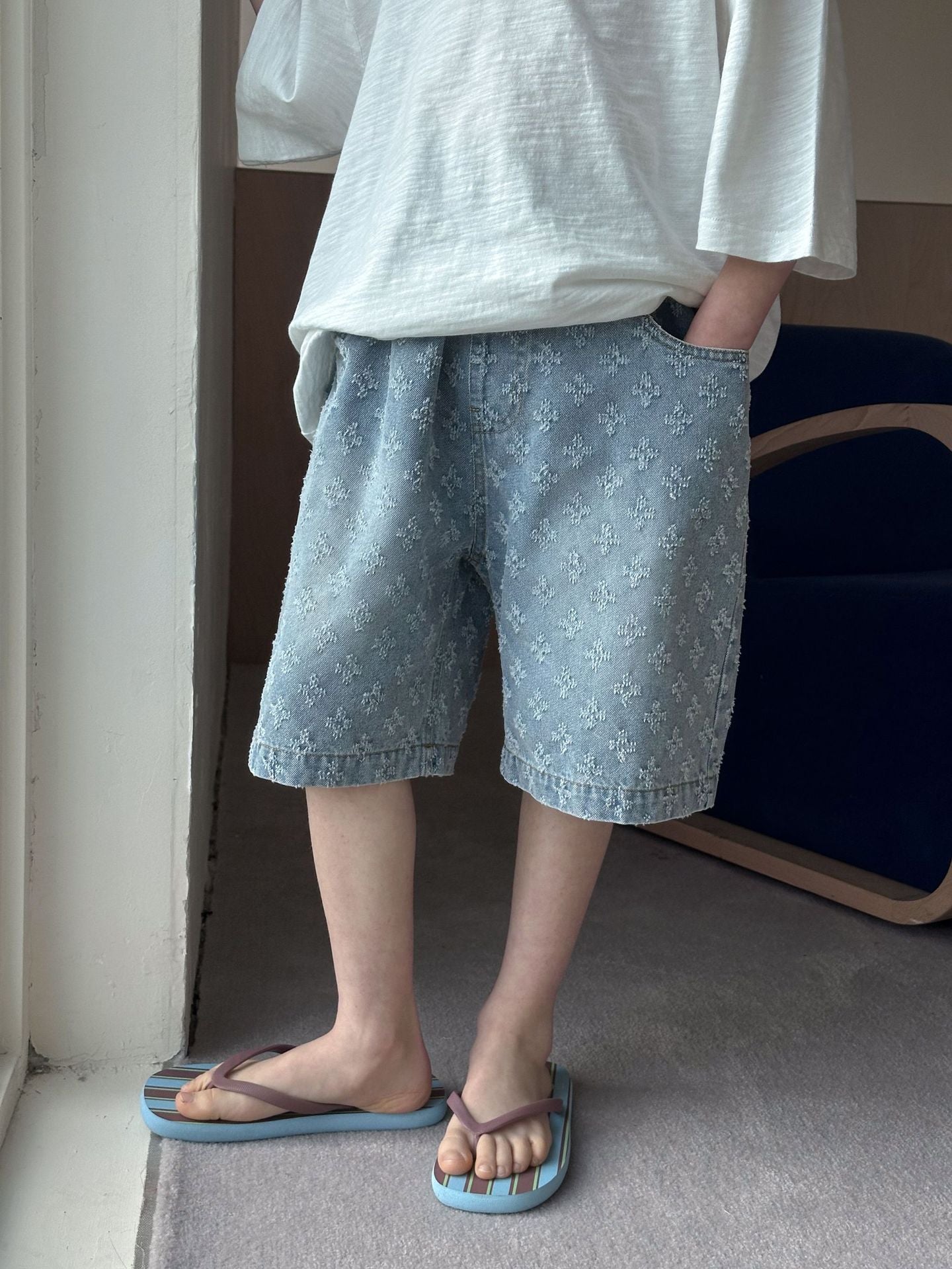 Children's Shorts Summer Casual Loose Middle Big Fifth Children's Pants