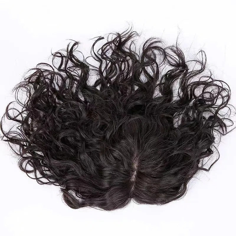 Women's Replacement Piece Head Top Tie Needle Hairpiece Simulation Scalp Wig