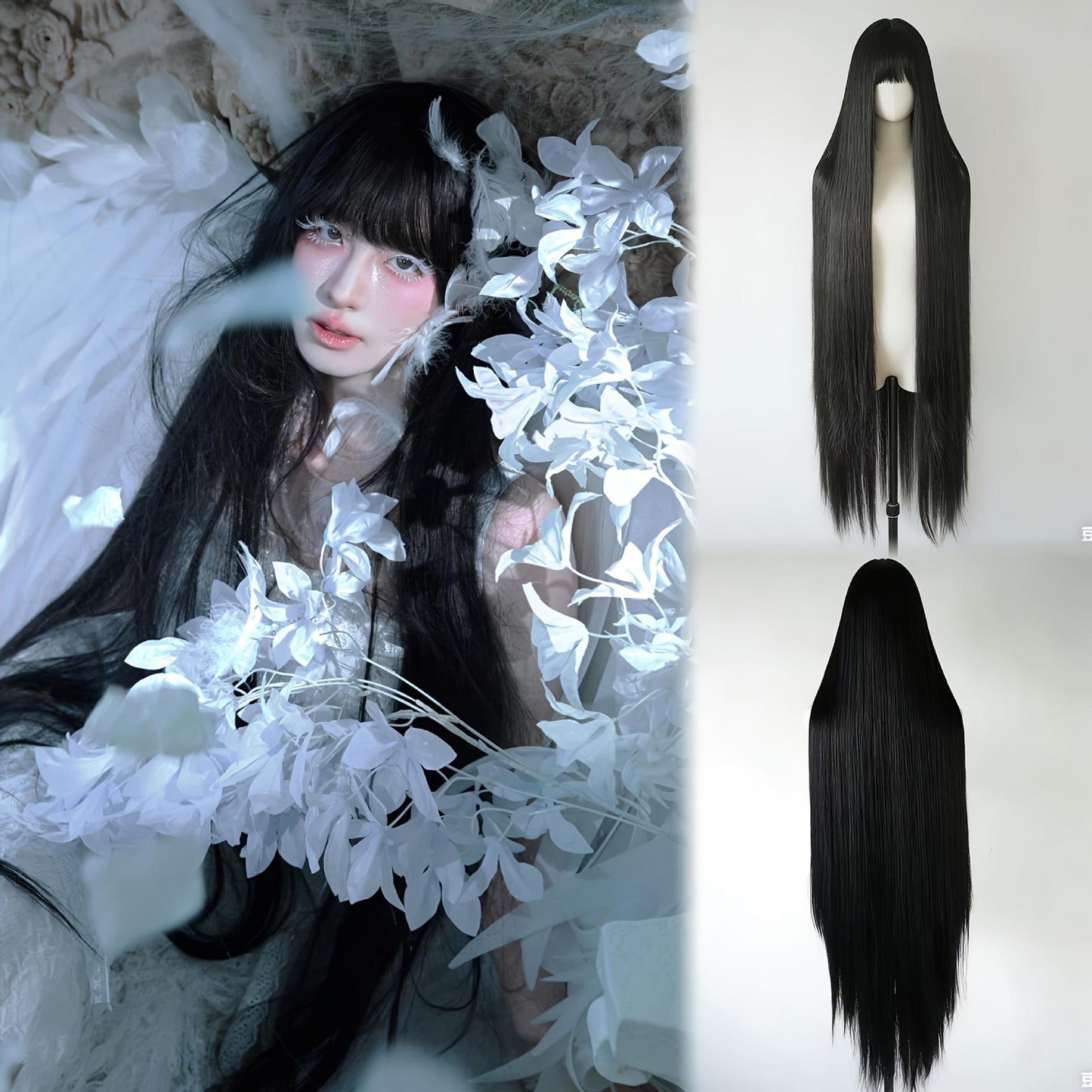 Extra Small Female Lolita Curly Hair Wig Long Curls