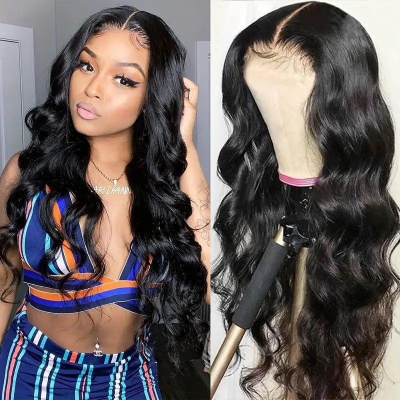 Fashion Front Lace Big Wave African Curly Hair Synthetic Wig Long Curls