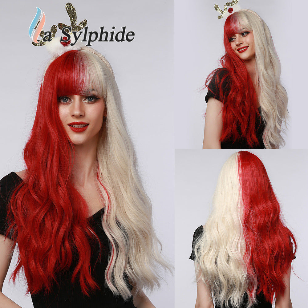 Women's Head Hair Light Luxury Overseas Warehouse Straight Halloween Wig Long Curls
