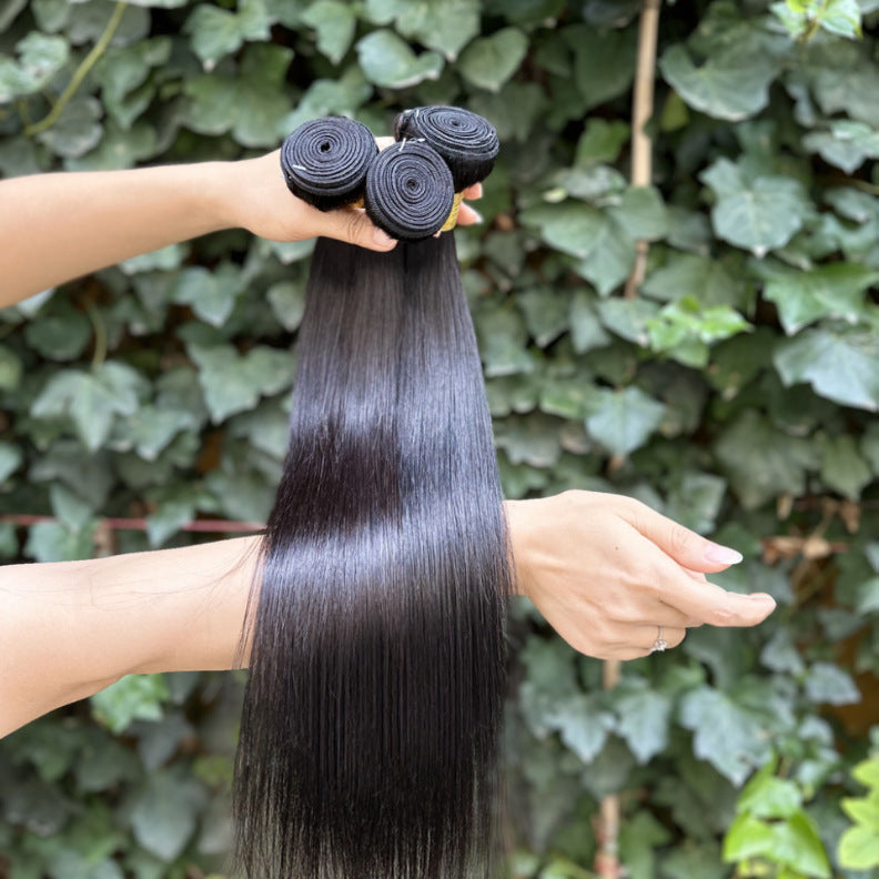 Stylish Classic Cool Casual Strip Human Real Hair Wig