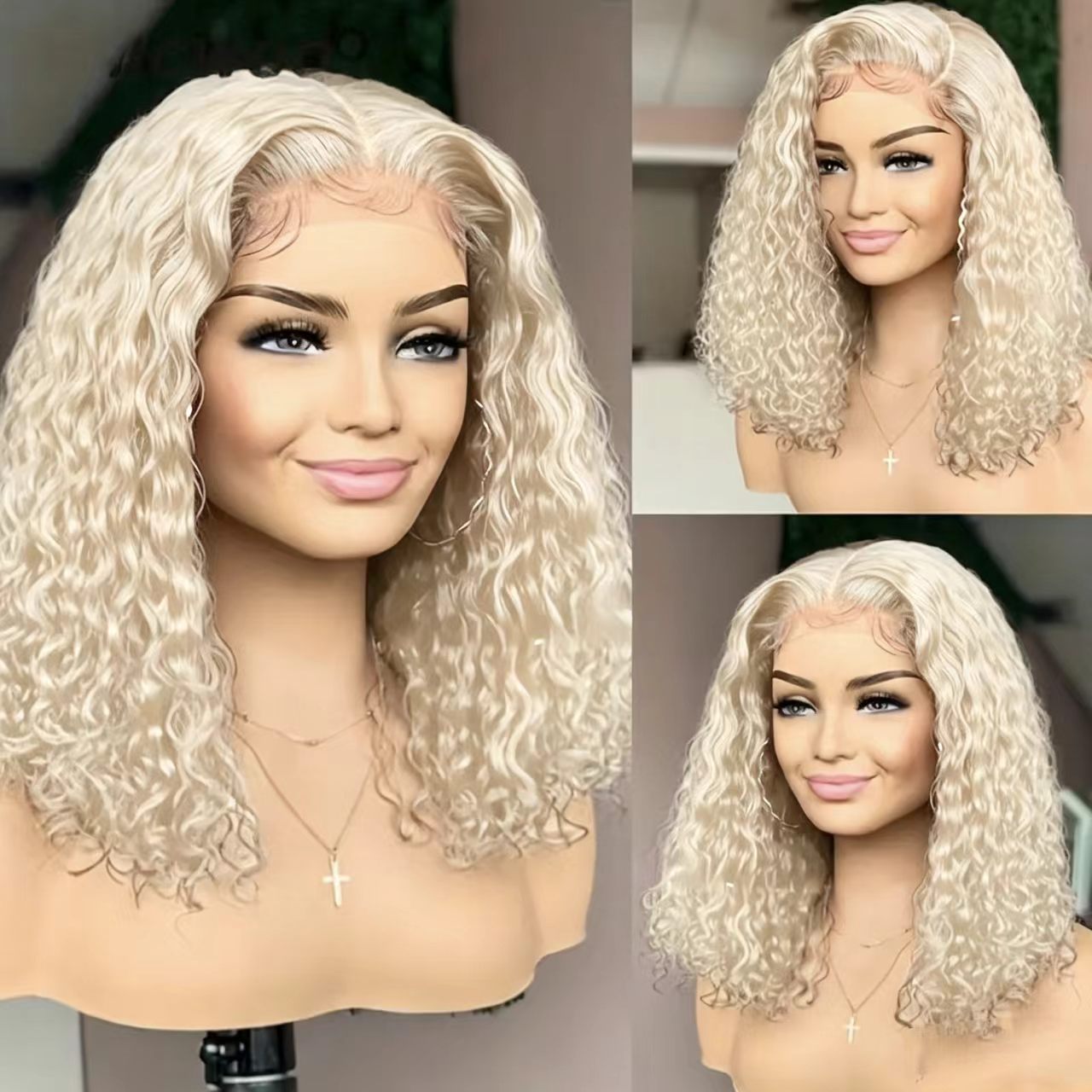 Graceful Attractive Glamorous Deep Wave Raw Wig Long Curls