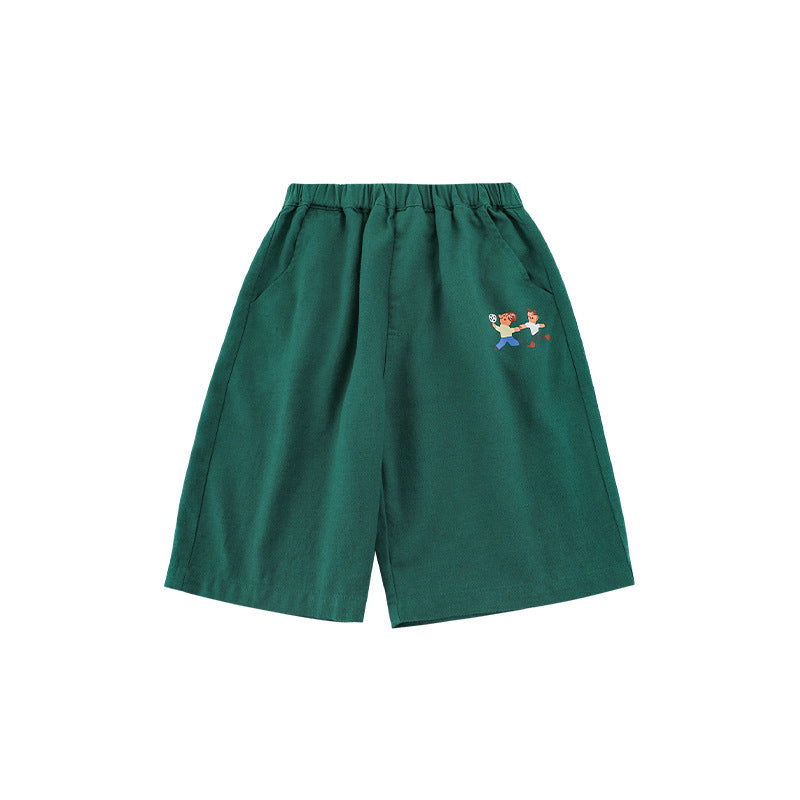 Short-sleeved Loose Casual Shorts Anti Mosquito Children's T-shirt