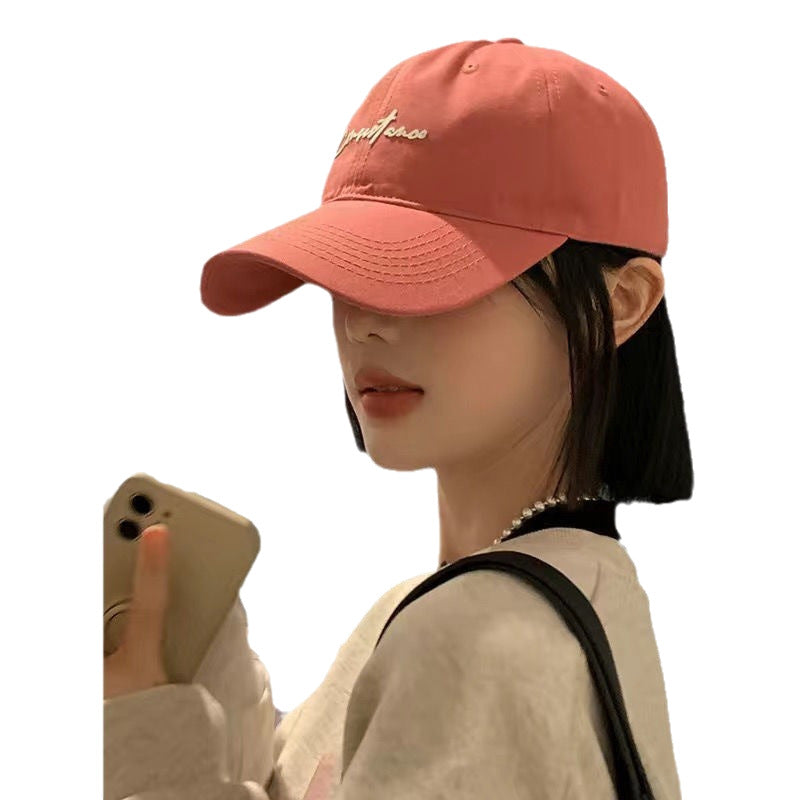Hat One Fashion Wide Brim Baseball Cap Wig Short Straight Hair