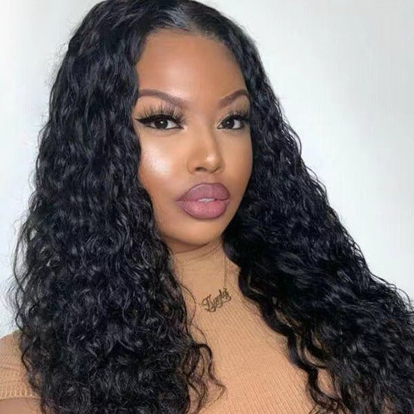Women's African Small Volume Corn Curler Hair Wig Long Curls