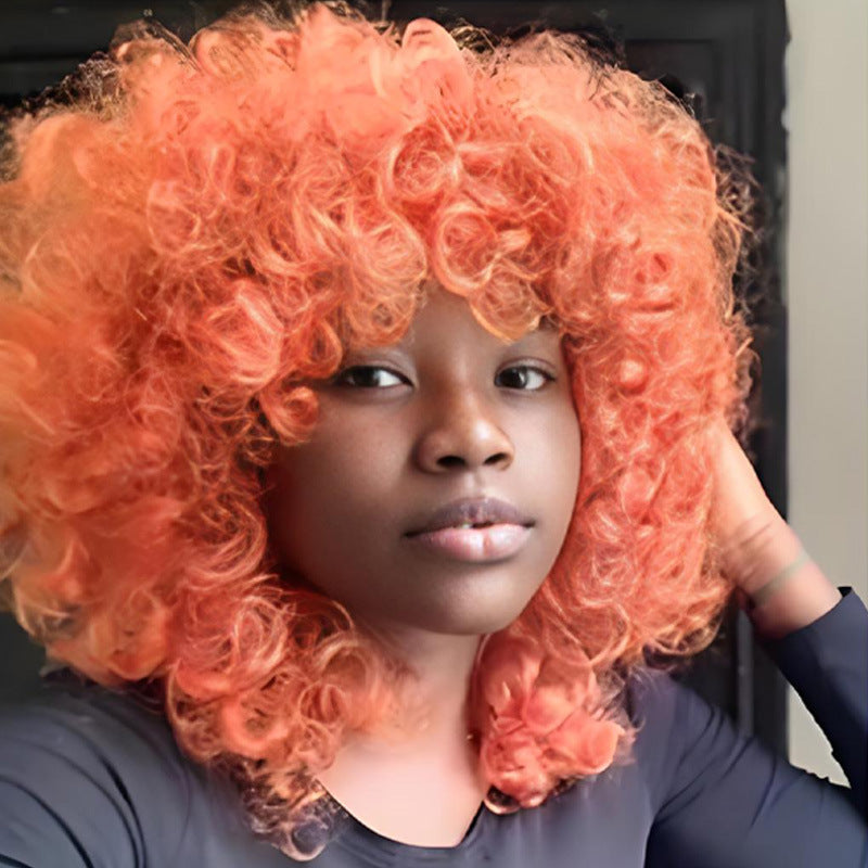 Stylish Unique Cool Classy African Small Wig Short Curly Hair
