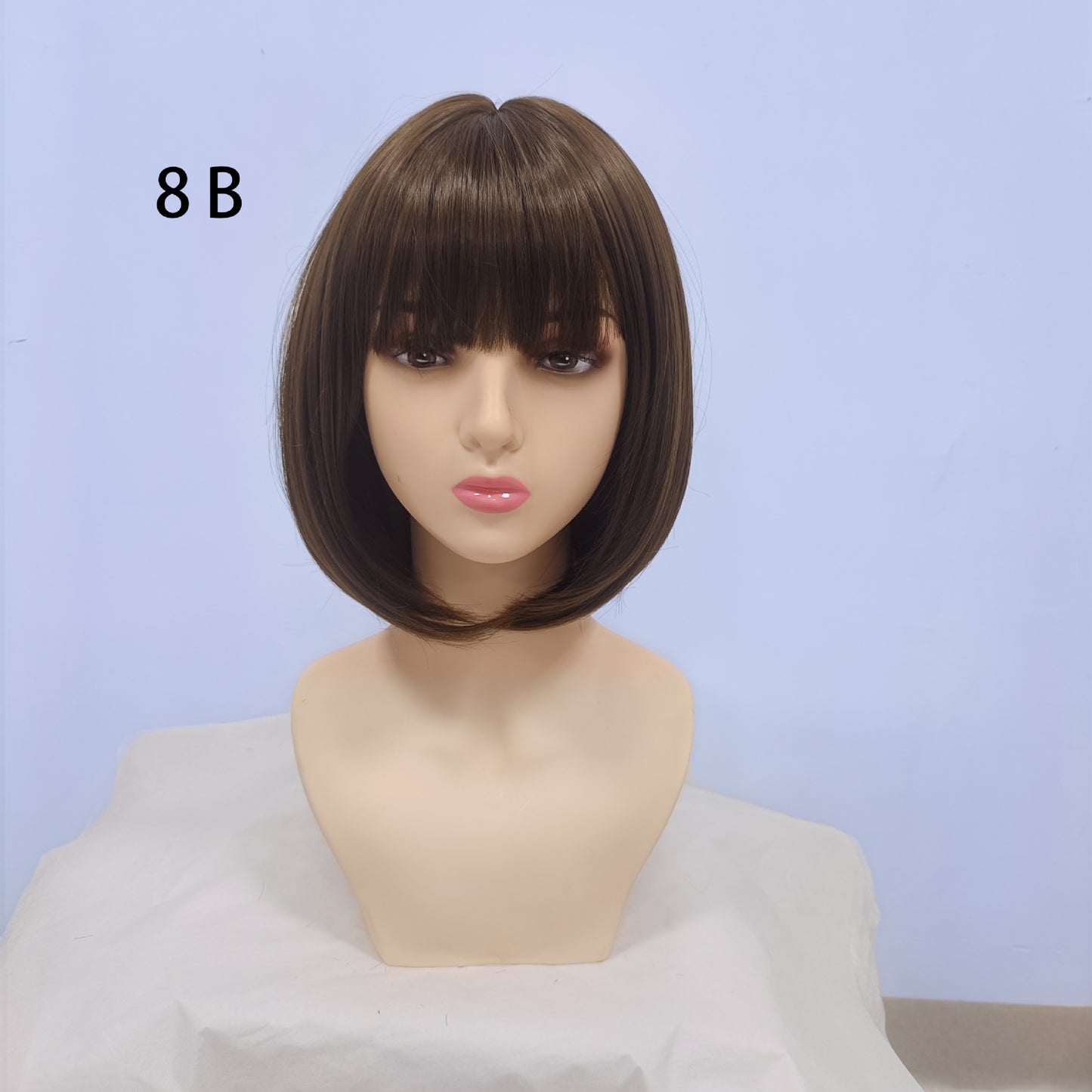 Graceful Classic Bangs Female Synthetic Wigs Wig Short Straight Hair
