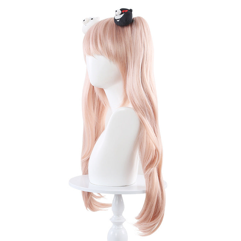 Bullet Wheel Broken Shield Double Tiger Mouth Clip Ponytail Cos Wig