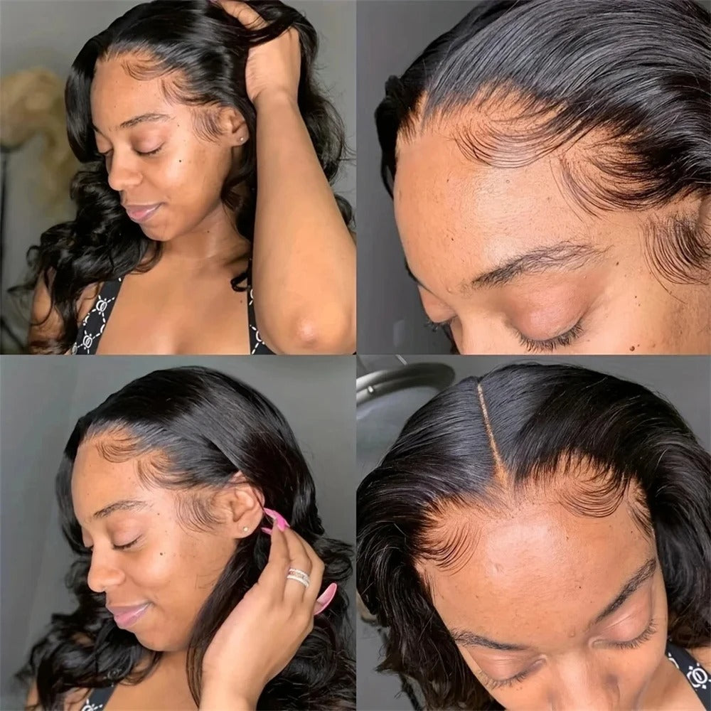 Fashion Classy Graceful Transparent Lace Forehead Wig Short Curly Hair
