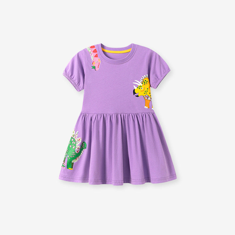 Pretty Summer Cartoon Cute Animal Skirt Children's Dress