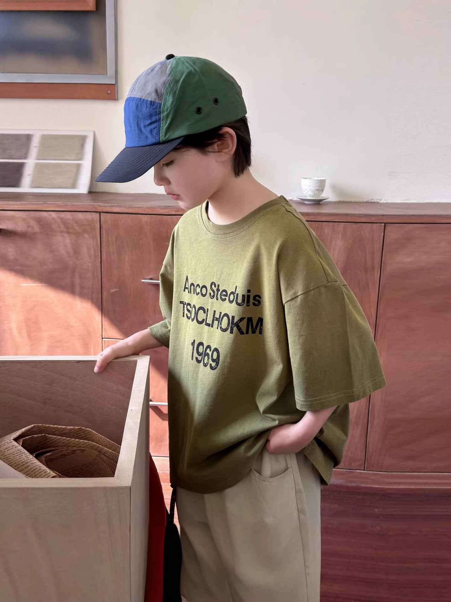 Children's Summer Cotton Casual Tops Trendy Cool Half-sleeved Clothing Children's T-shirt