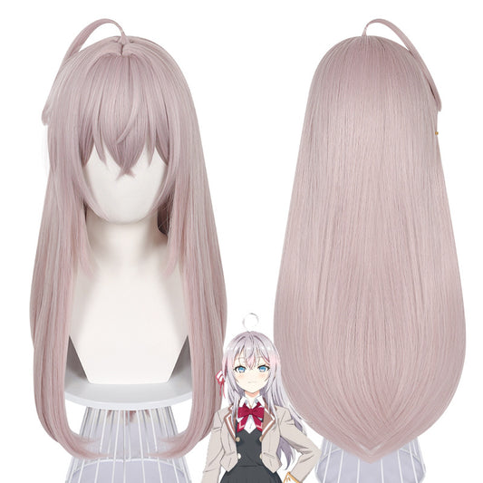 Classmate Clara Light Pink Long Hair Simulation Cos Wig