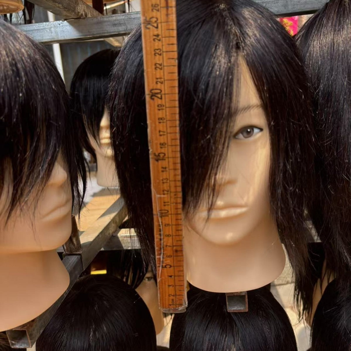 Men's Apprentice Practice Hair Cutting Special Real Human Mannequin Head Other Wig