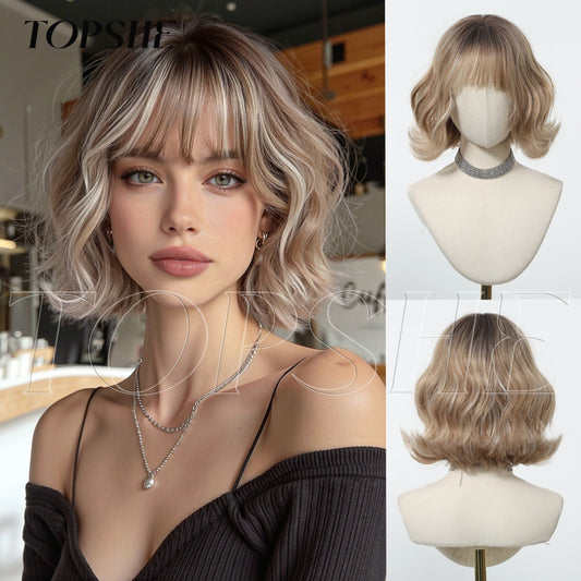 Female Korean Style Valgus Small Curls Lazy Wig Short Curly Hair