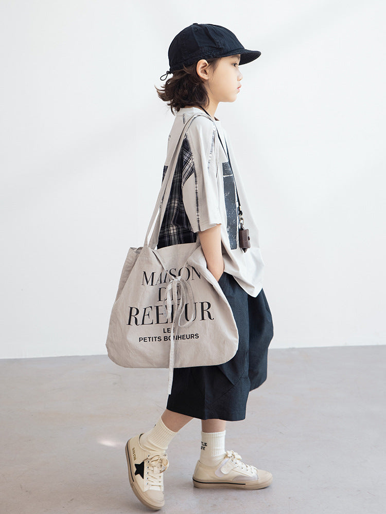 Boys Summer Wear Fashionable Thin Short Sleeve Boy Children's Suit