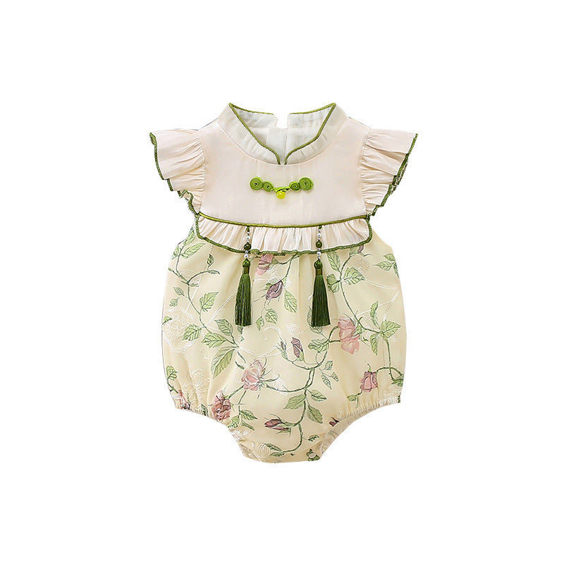 Jumpsuit National Style Thin Born Triangle Rompers Jumpsuit, Climbing Suit