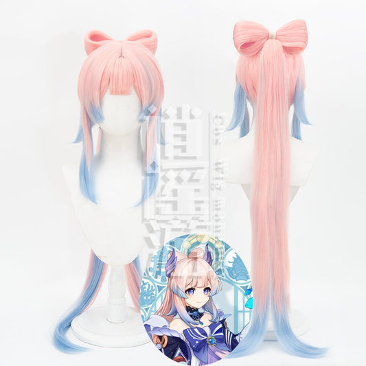 Original God Coral Palace Heart Sea Ponytail Modeling Long Cos Wig