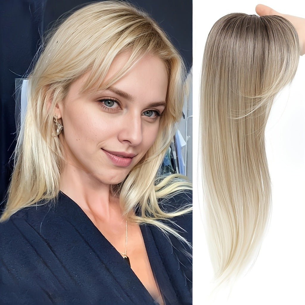 Gray Hair Sparse Air Bangs Piece Straight Wig