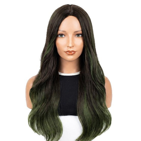 Hot Big Wave Curly Hair Matte Silk White Wig Long Curls
