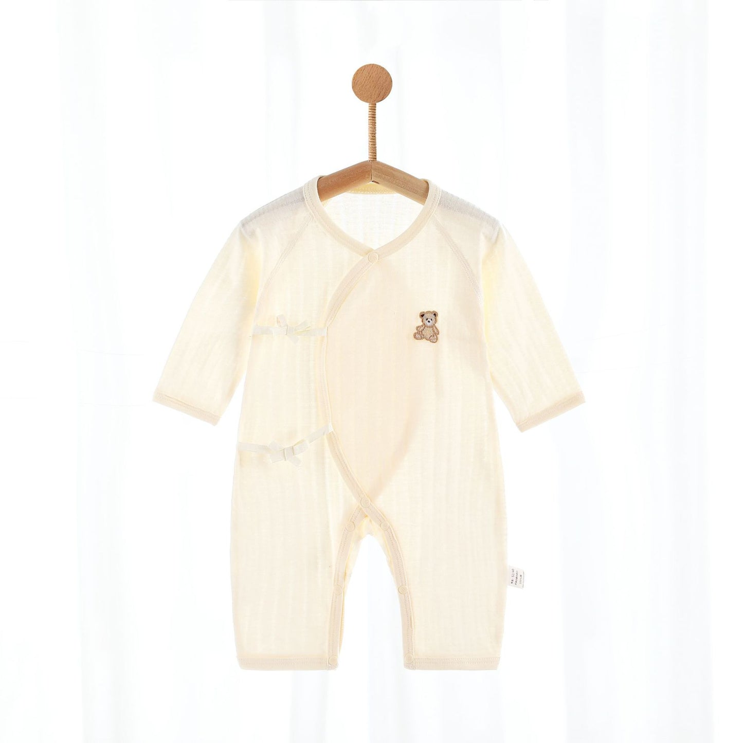 Summer Cotton Long-sleeved Jumpsuit Bellyband Boneless Butterfly Romper Long Jumpsuit, Climbing Suit