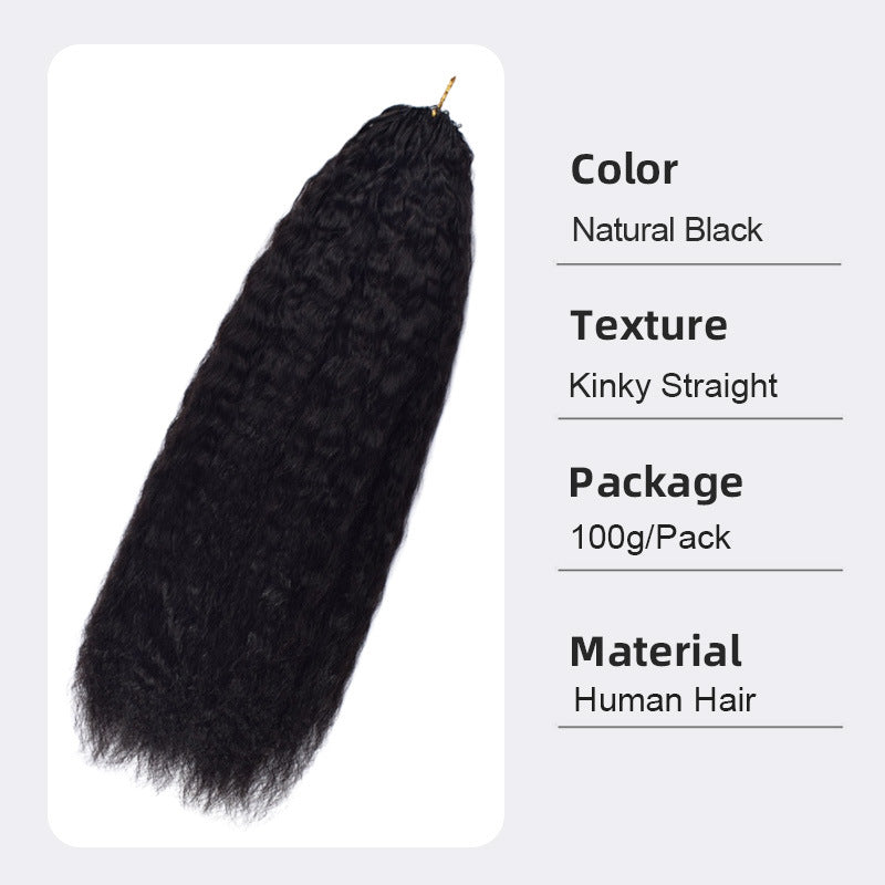 Attractive Classic Crochet Human Vietnam Full Real Hair Wig