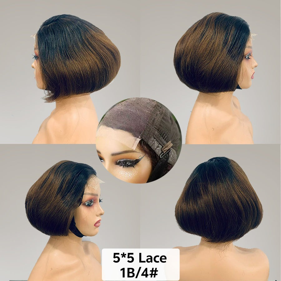 Slouchy Creative Sdd Bob Human Wigs Real Hair Wig
